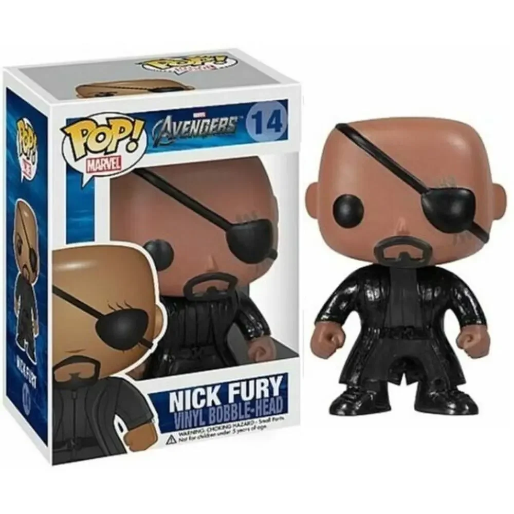 Funko POP, Marvel Nick Fury # 14, Avengers vinyl figure 2012 w/ protector box - Picture 7 of 7